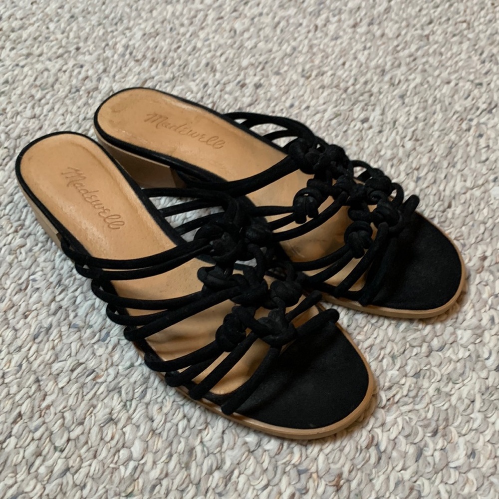Madewell Black Knotted Sandals